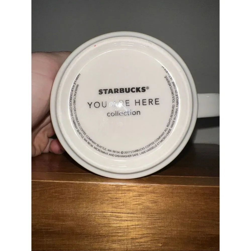 Starbucks Mug Nashville You Are Here 2017 14oz Coffee Cup White